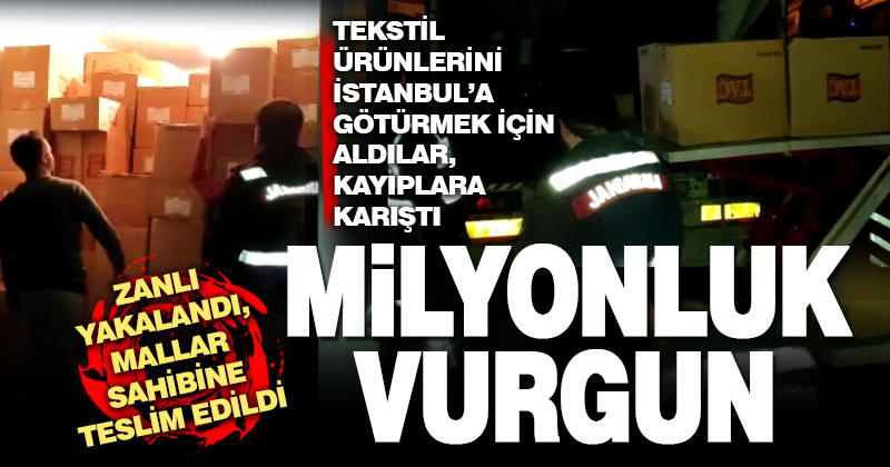 Denizli’de 2 milyonluk tekstil hırsızlığı