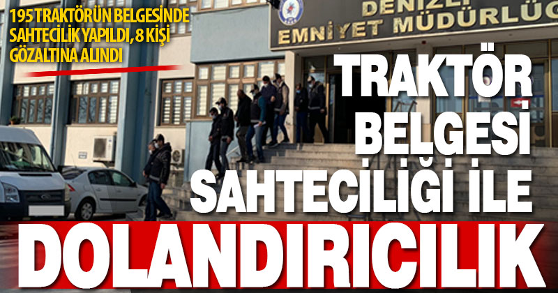 Denizli merkezli dolandırıcılık operasyonunda 8 kişi gözaltına alındı