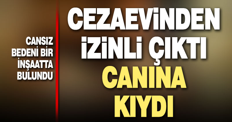 Cezaevinden izinli çıktı, canına kıydı
