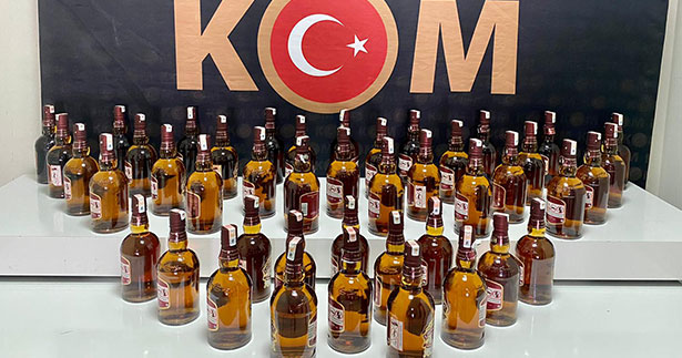 Litrelerce kaçak içki ele geçirildi