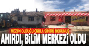 Üniversite mezunu genç, ahır olarak kullanılan eski köy okulunu bilim ve sanat yuvasına dönüştürdü