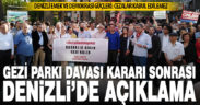 Denizli Emek ve Demokrasi Güçleri, Gezi davası sonrası açıklama yaptı
