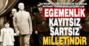 Protokolden 23 Nisan Ulusal Egemenlik ve Çocuk Bayramı mesajları