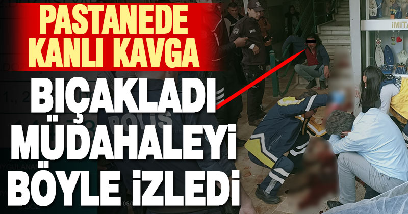 Denizli’de pastanedeki bıçaklı kavgada 1 kişi ağır yaralandı