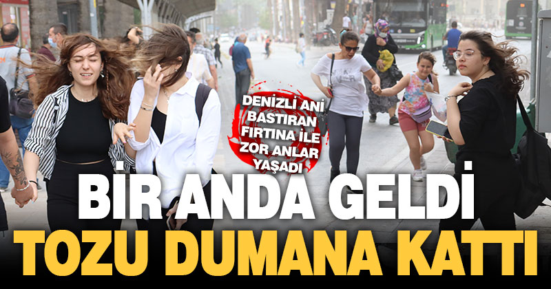 Denizli’de fırtına etkili oldu