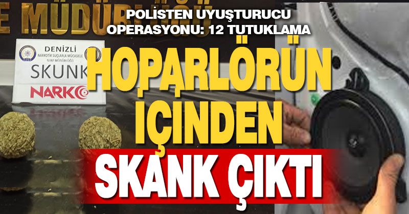 Hoparlörün içinden skunk çıktı