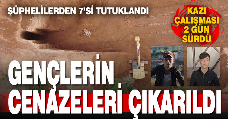 Kaybolan 2 gencin cesedi 26 metrelik su kuyusunda bulundu