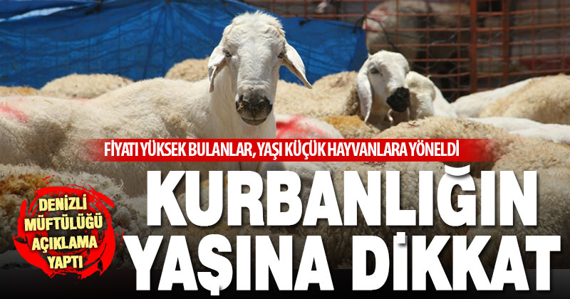 Denizli Müftülüğü kurbanlığın yaşına dikkat edilmesini istedi