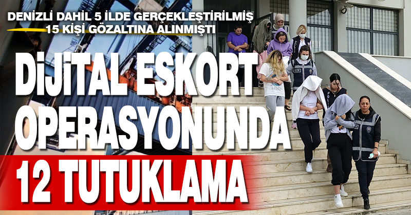 Dijital eskort dolandırıcılığı operasyonunda 12 şüpheli tutuklandı
