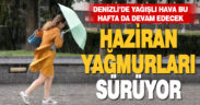 Denizli’de yağışlı hava devam edecek