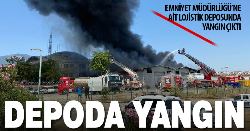 Çevik kuvvet binasında yangın çıktı