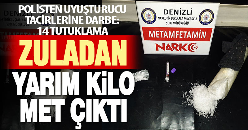Polisten uyuşturucu tacirlerine darbe: 14 tutuklama