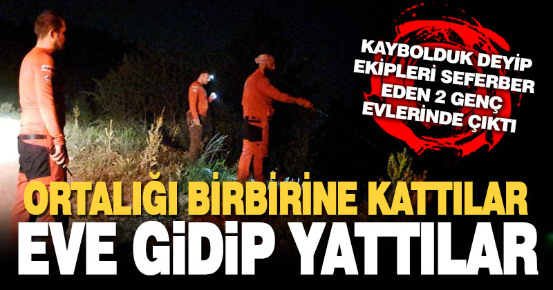 Denizli’de ormanlık alanda aranan 2 genç evinde bulundu
