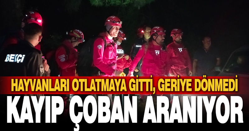 Denizli’de kaybolan çoban için arama çalışması başlatıldı