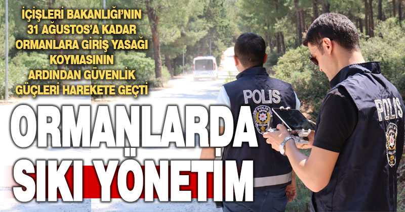 Güvenlik güçleri ormanlık alanlarda denetimleri yoğunlaştırdı
