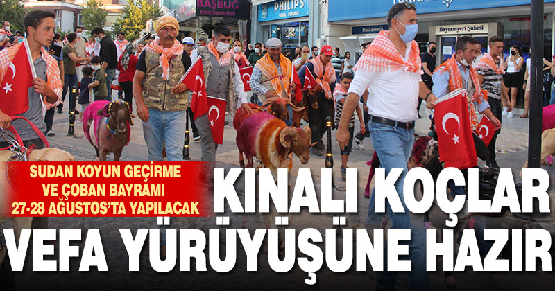 Çal’ın kınalı koçları vefa yürüyüşüne hazır