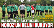 Dar kadro ve sakatlıklar Horoz’un belini büküyor