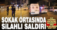 Ulus kavşağında kaldırımdan yürüyen 28 yaşındaki genç iki bacağından vuruldu