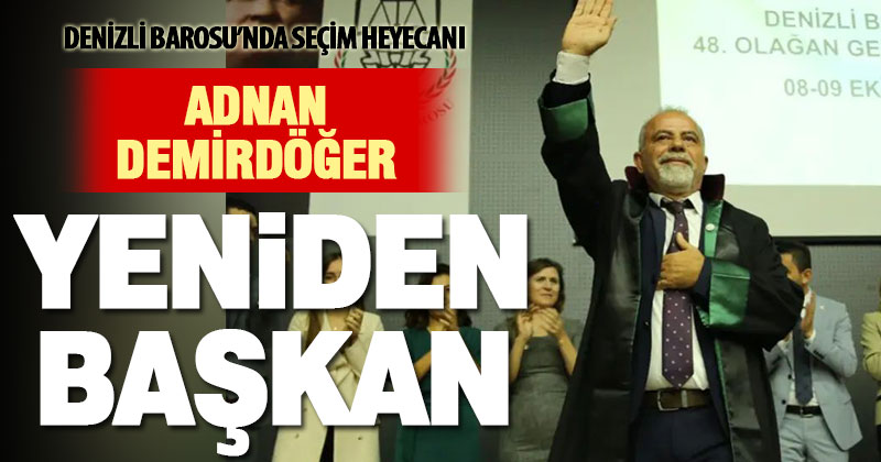 Denizli Barosu sandık başına gitti, Demirdöğer yeniden başkan oldu