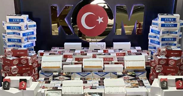 Binlerce kaçak makaron ele geçirildi