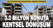 Türkiye genelinde 3 milyon 200 bin konut, kentsel dönüşümle  yenilendi
