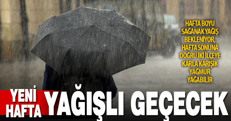 Denizli’de yeni hafta yağışlı olacak, hava soğuyor