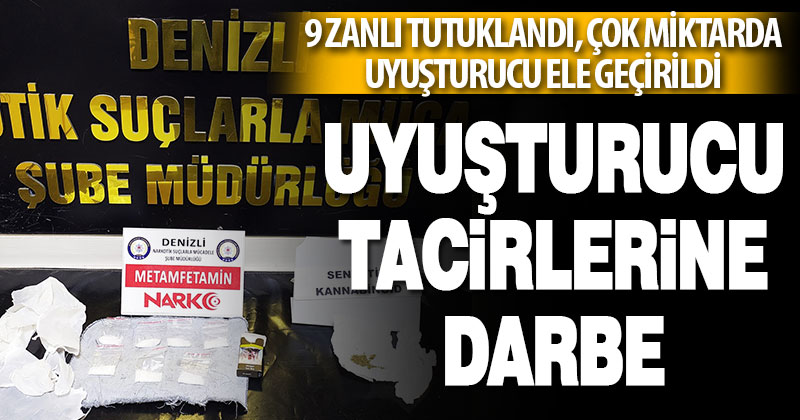 Polisten uyuşturucu tacirlerine darbe