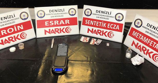 Denizli’de uyuşturucuya 2 tutuklama