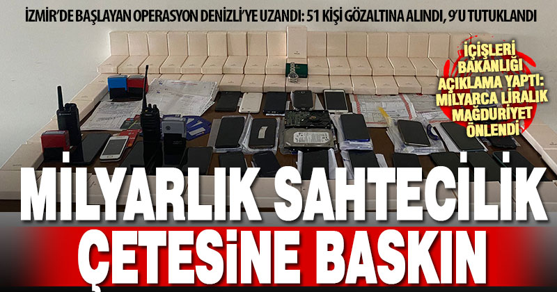 Sahte evrak ve lüks saat markası dolandırıcılığı yapan şebekeye baskın