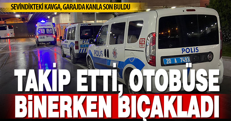Garaja kadar takip ettiği hasmını bıçakladı