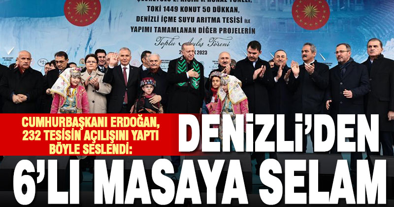 Cumhurbaşkanı Recep Tayyip Erdoğan Denizli’de açılışlar yaptı