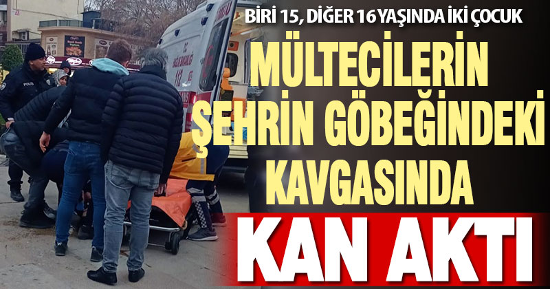 Mültecileri şehrin göbeğindeki kavgasında kan aktı