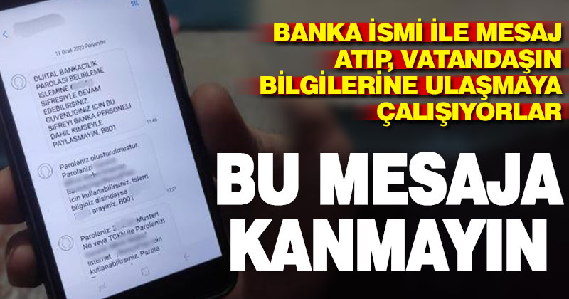 Dolandırıcıların yeni taktiğine dikkat