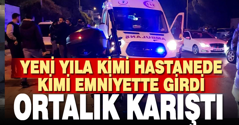 Kutlamanın dozunu kaçıran gençler birbirine girdi