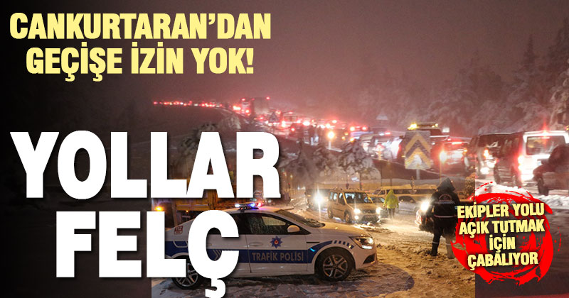 Yoğun kar yağışı ulaşımı aksatıyor: Geçişe izin verilmiyor