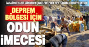 Çameli’de deprem bölgesi için odun imecesi