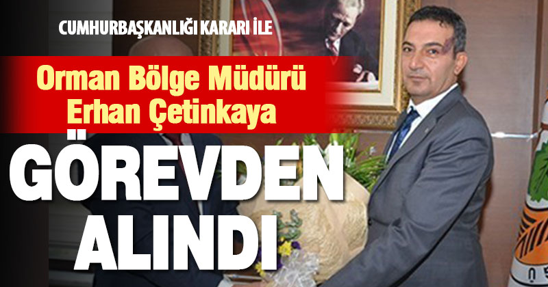 Denizli Orman Bölge Müdürü Çetinkaya görevden alındı