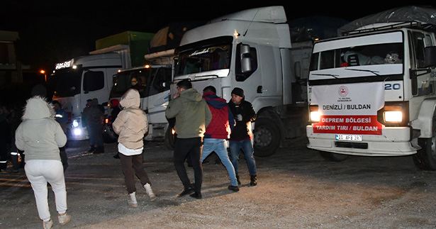 Buldan’dan yardım tırları yola çıktı