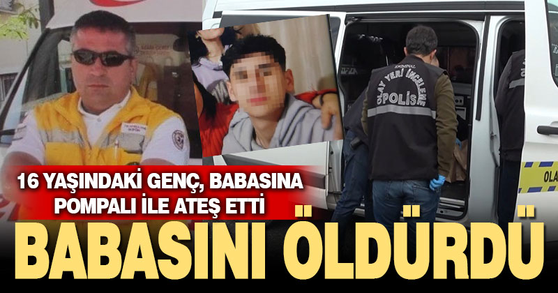Ambulans şoförü babasını, başına ateş ederek öldürdü