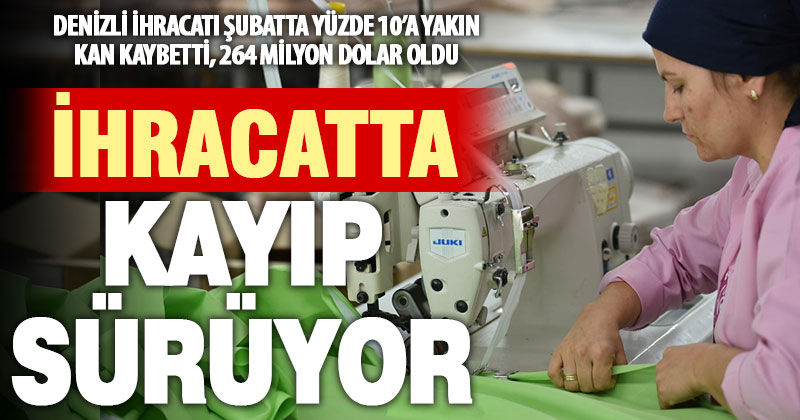 Denizli ihracatı şubatta yüzde 10’a yakın azaldı
