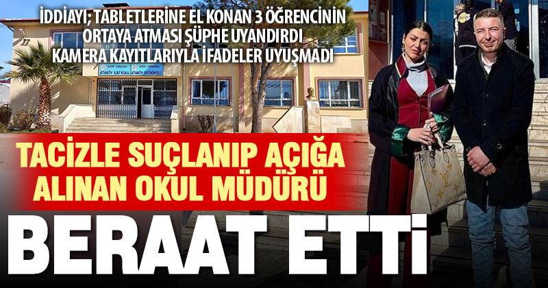 3 kız öğrenciyi taciz ettiği iddiasıyla yargılanan okul müdürü beraat etti