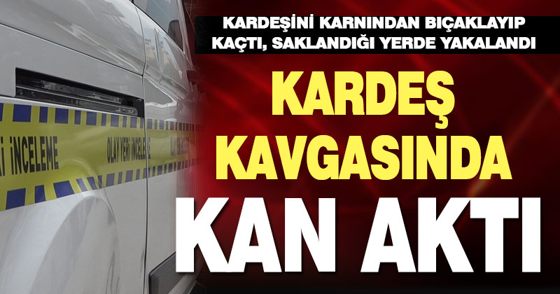 İki kardeş arasındaki kavgada kan aktı