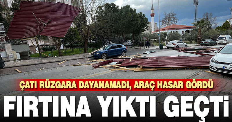 Fırtına yıktı geçti