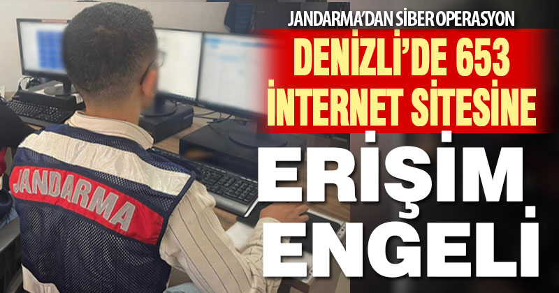 Denizli’de yasa dışı yayın yapan 653 internet sitesi erişime kapatıldı