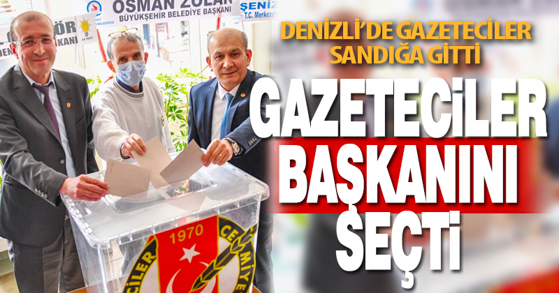 Denizli’de gazeteciler sandığa gitti