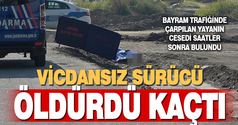 Otomobilin çarpıp kaçtığı yayanın cesedi yol kenarında bulundu