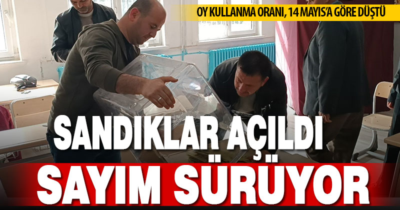 Denizli’de oy sayım işlemleri sürüyor