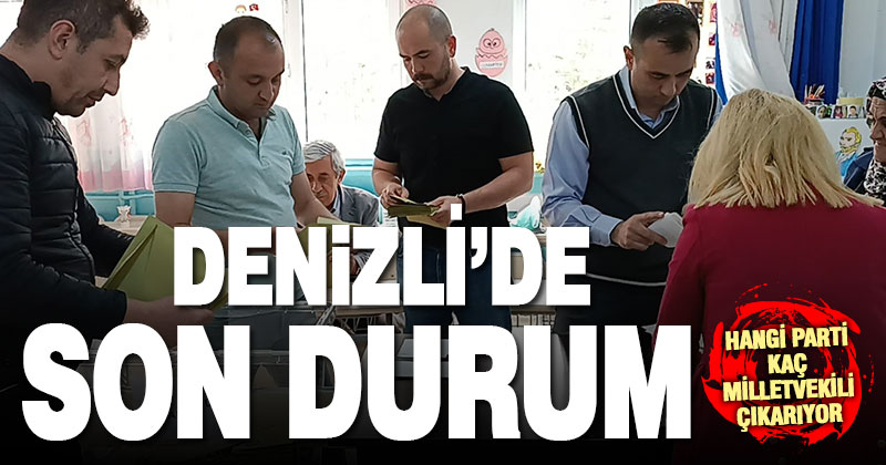 Denizli’de 20.30 itibariyle son durum
