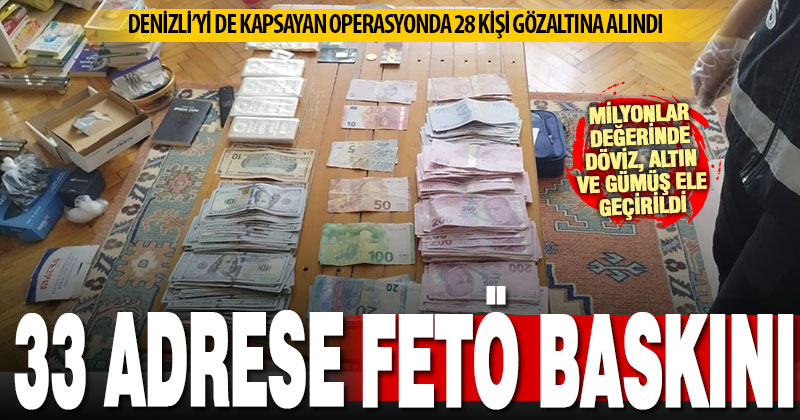 FETÖ’nün güncel yapılanmasına ağır darbe: 28 gözaltı