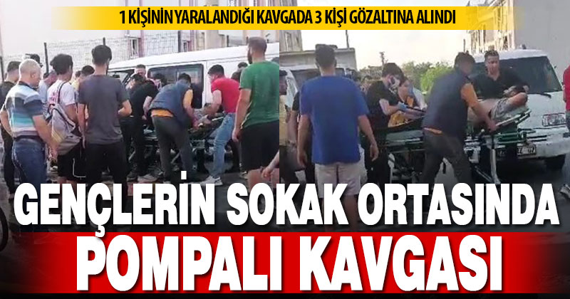 Akrabalar arasında çıkan kavgada pompalı konuştu: 1 yaralı, 3 gözaltı